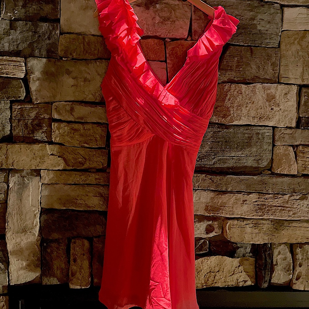 Bebe Pink Ruffle Dress - Picture 7 of 7